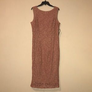 Vintage rose colored cocktail dress.